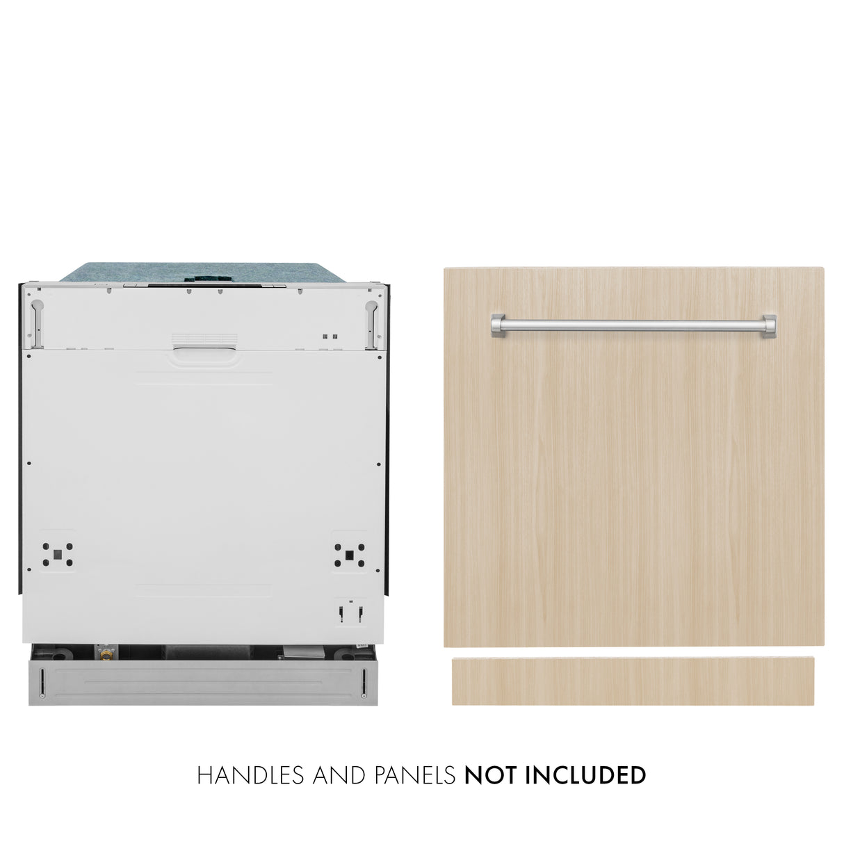 ZLINE 24" Panel Ready Top Control Built-In Dishwasher with Stainless Steel Tub, 52dBa (DW7713-24)