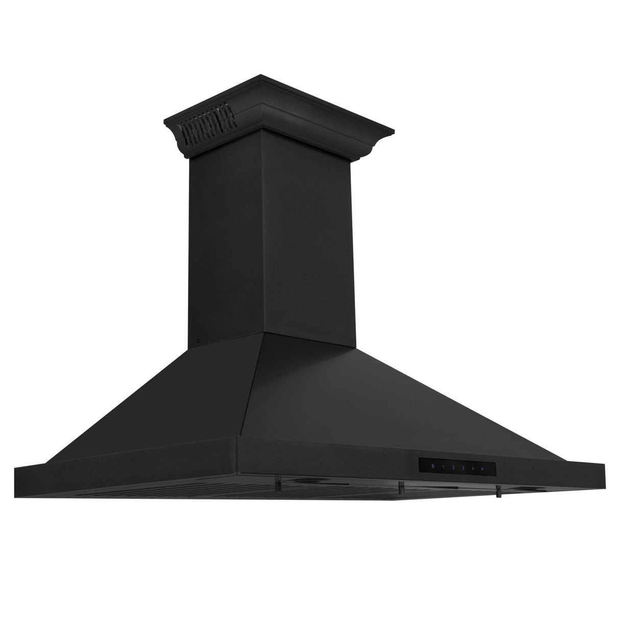ZLINE 30" CrownSound Ducted Vent Wall Mount Range Hood in Black Stainless Steel with Built-in Bluetooth Speakers (BSKBNCRN-BT-30)