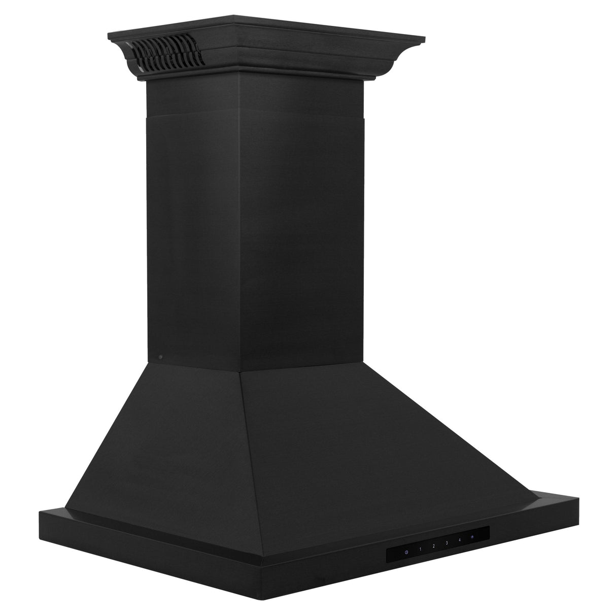 ZLINE 30" CrownSound Ducted Vent Wall Mount Range Hood in Black Stainless Steel with Built-in Bluetooth Speakers (BSKBNCRN-BT-30)