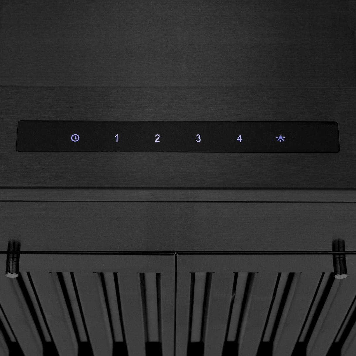 ZLINE 30" CrownSound Ducted Vent Wall Mount Range Hood in Black Stainless Steel with Built-in Bluetooth Speakers (BSKENCRN-BT-30)