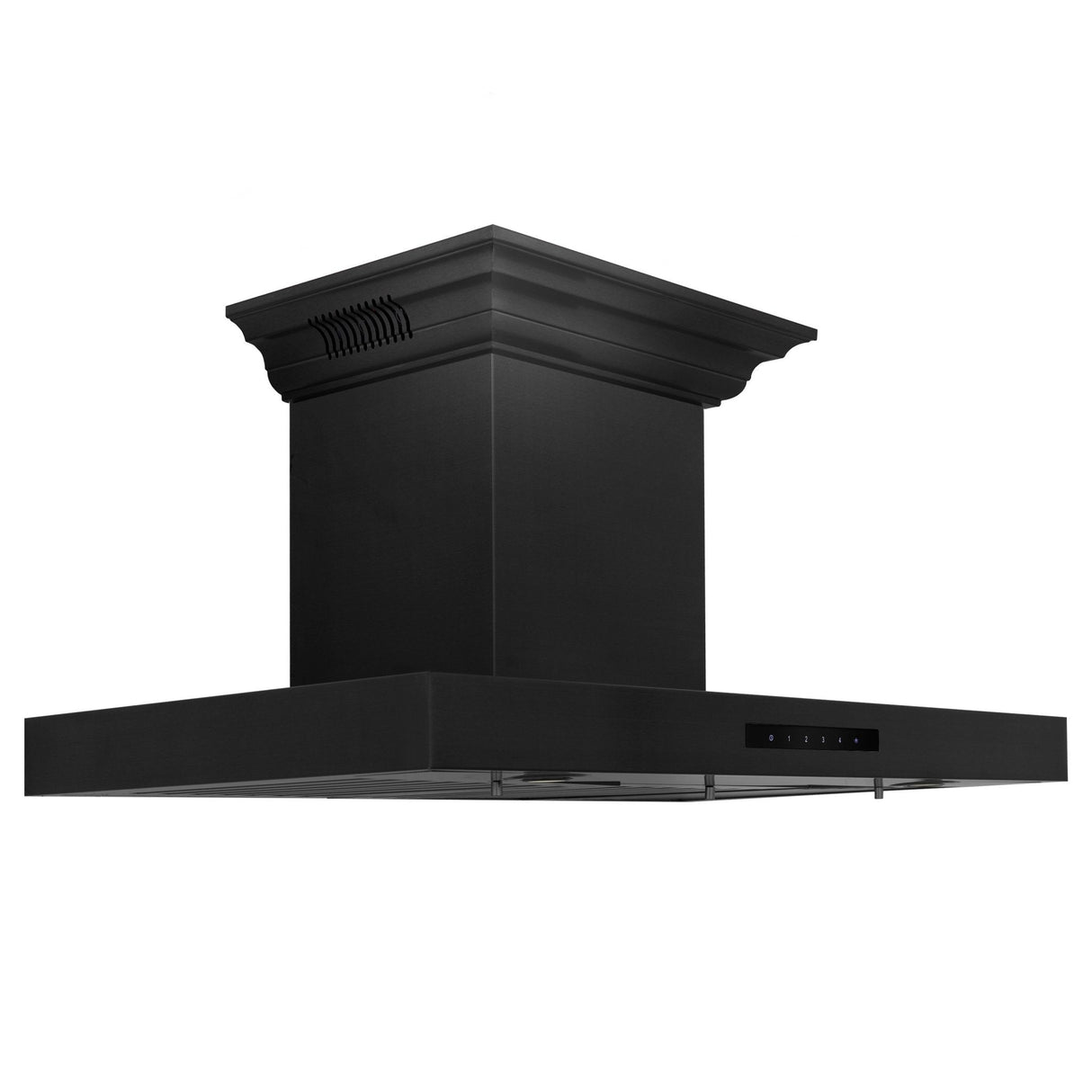 ZLINE 30" CrownSound Ducted Vent Wall Mount Range Hood in Black Stainless Steel with Built-in Bluetooth Speakers (BSKENCRN-BT-30)