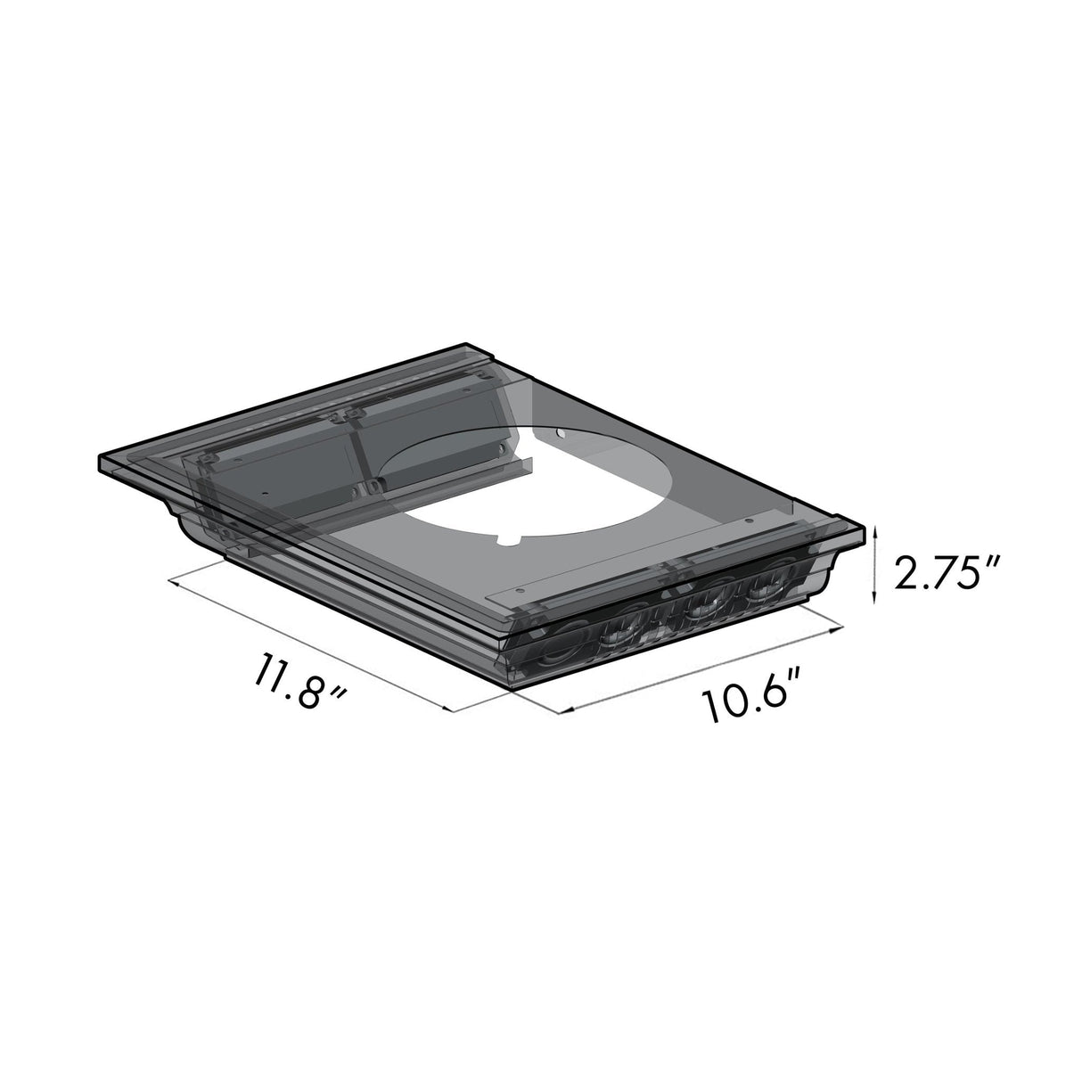 ZLINE 30" CrownSound Ducted Vent Wall Mount Range Hood in Black Stainless Steel with Built-in Bluetooth Speakers (BSKENCRN-BT-30)