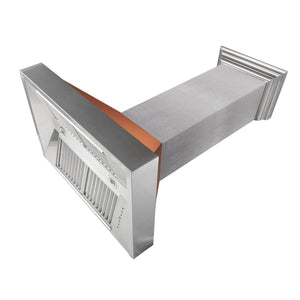 ZLINE 30" Ducted Fingerprint Resistant Stainless Steel Range Hood with Copper Shell (8654C-30)