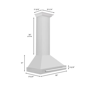 ZLINE 30" Stainless Steel Range Hood with Stainless Steel Handle (KB4STX-30)