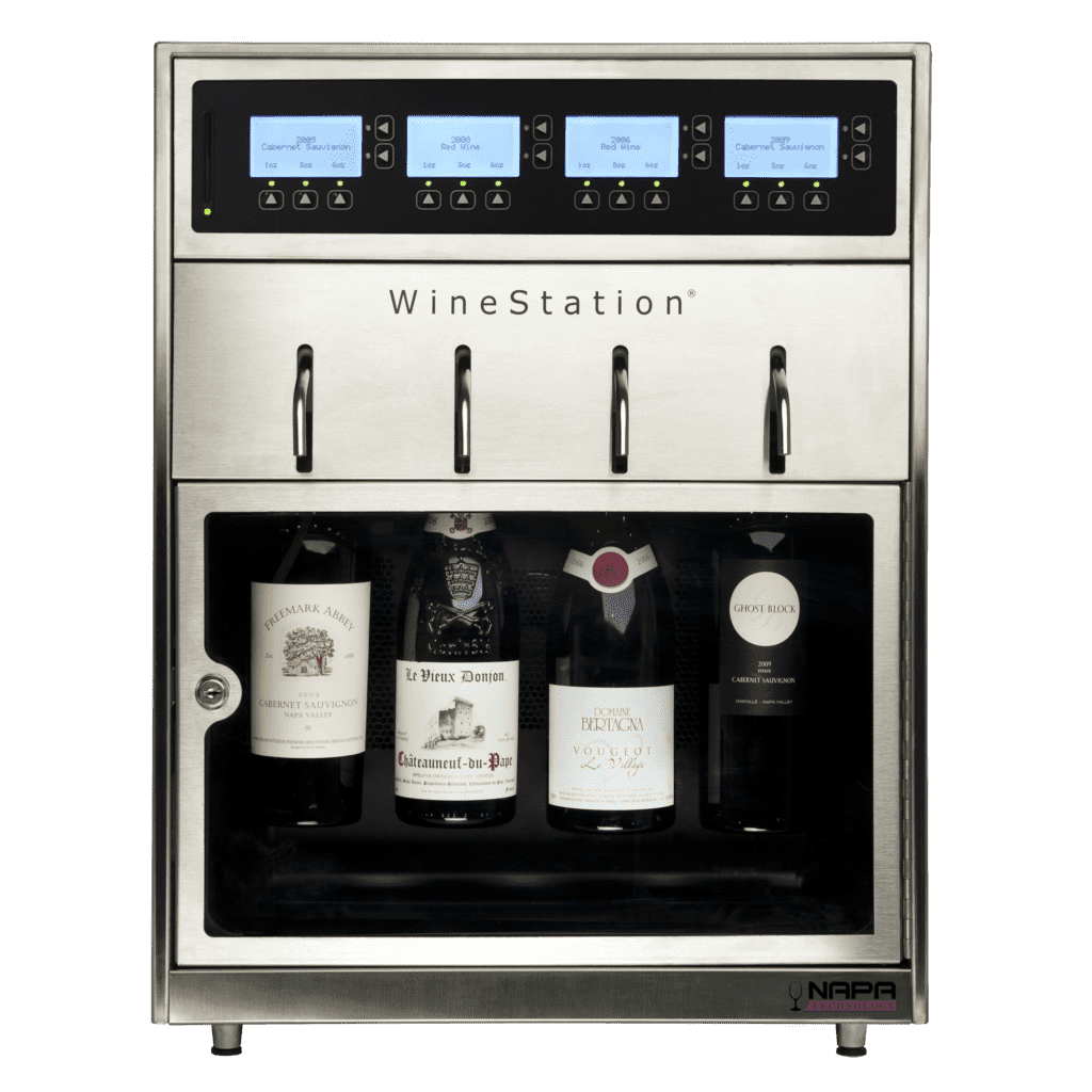 Napa Technology WineStation Pristine Plus Dual Zone Wine Dispenser MX4-H3D Front View