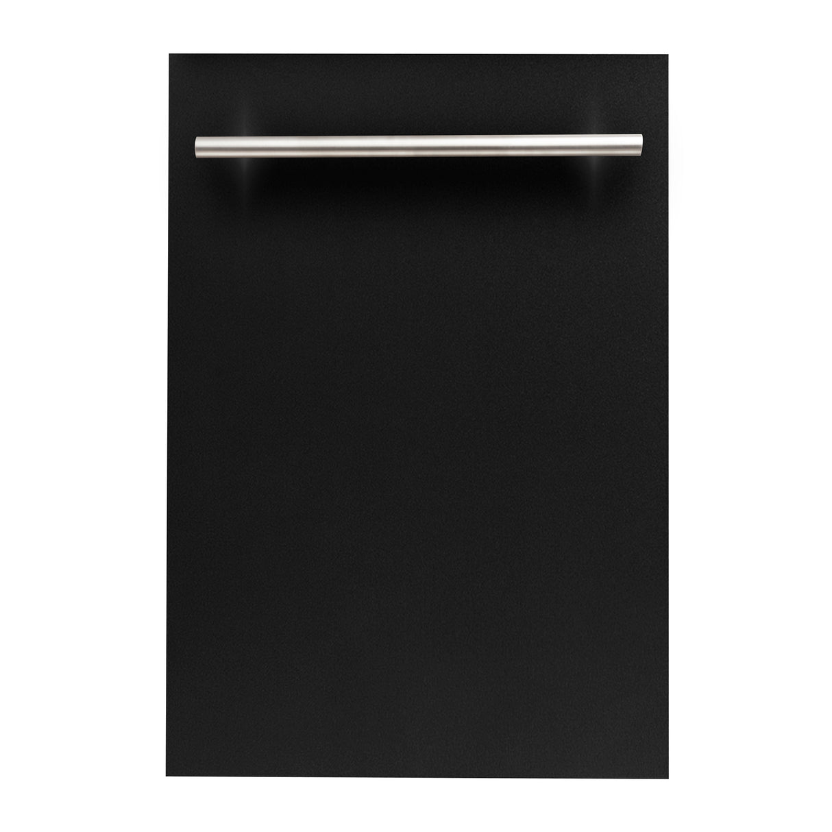 ZLINE 18" Compact Black Matte Top Control Built-In Dishwasher with Stainless Steel Tub and Modern Style Handle, 52dBa (DW-BLM-H-18)