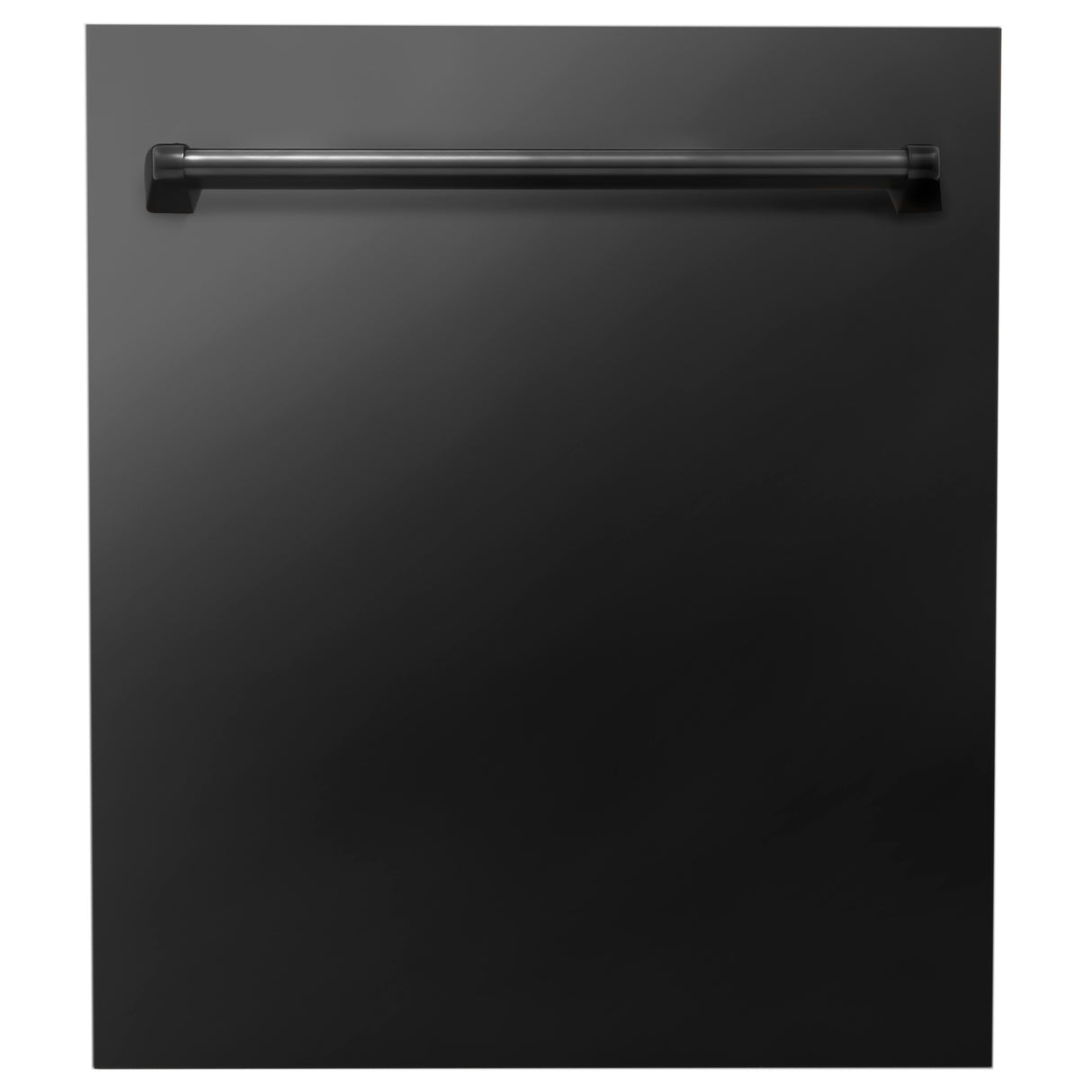 ZLINE 24" Black Stainless Top Control Built-In Dishwasher with Stainless Steel Tub and Traditional Style Handle, 52dBa (DW-BS-24)