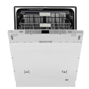 ZLINE 24" Monument Series 3rd Rack Top Touch Control Dishwasher in Custom Panel Ready with Stainless Steel Tub, 45dBa (DWMT-24)