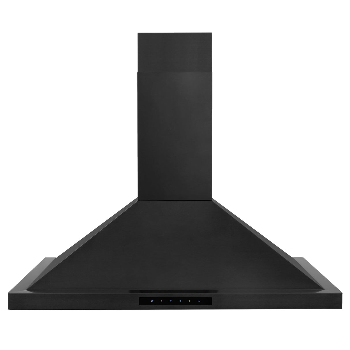 ZLINE 36" Convertible Wall Mount Range Hood in Black Stainless Steel with Set of 2 Charcoal Filters, LED lighting and Dishwasher-Safe Baffle Filters (BSKBN-CF-36)