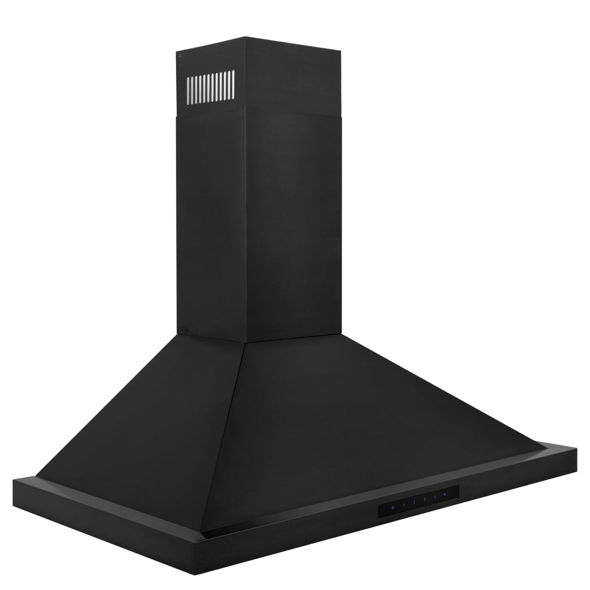 ZLINE 36" Convertible Wall Mount Range Hood in Black Stainless Steel with Set of 2 Charcoal Filters, LED lighting and Dishwasher-Safe Baffle Filters (BSKBN-CF-36)