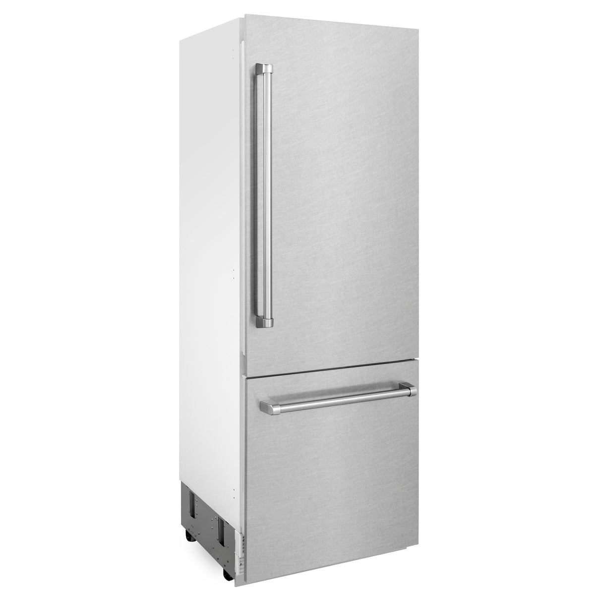 ZLINE 30" 16.1 cu ft Built-In 2-Door Bottom Freezer Refrigerator with Internal Water and Ice Dispenser in Fingerprint Resistant Stainless Steel (RBIV-SN-30)