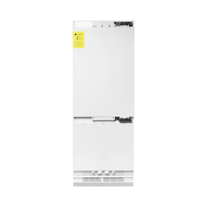 ZLINE 30" 16.1 cu ft Panel Ready Built-In 2-Door Bottom Freezer Refrigerator with Internal Water and Ice Dispenser (RBIV-30)