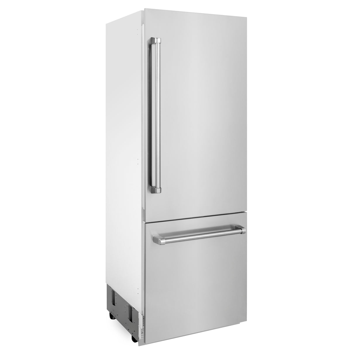 ZLINE 30" 16.1 cu ft Built-In 2-Door Bottom Freezer Refrigerator with Internal Water and Ice Dispenser in Stainless Steel (RBIV-304-30)