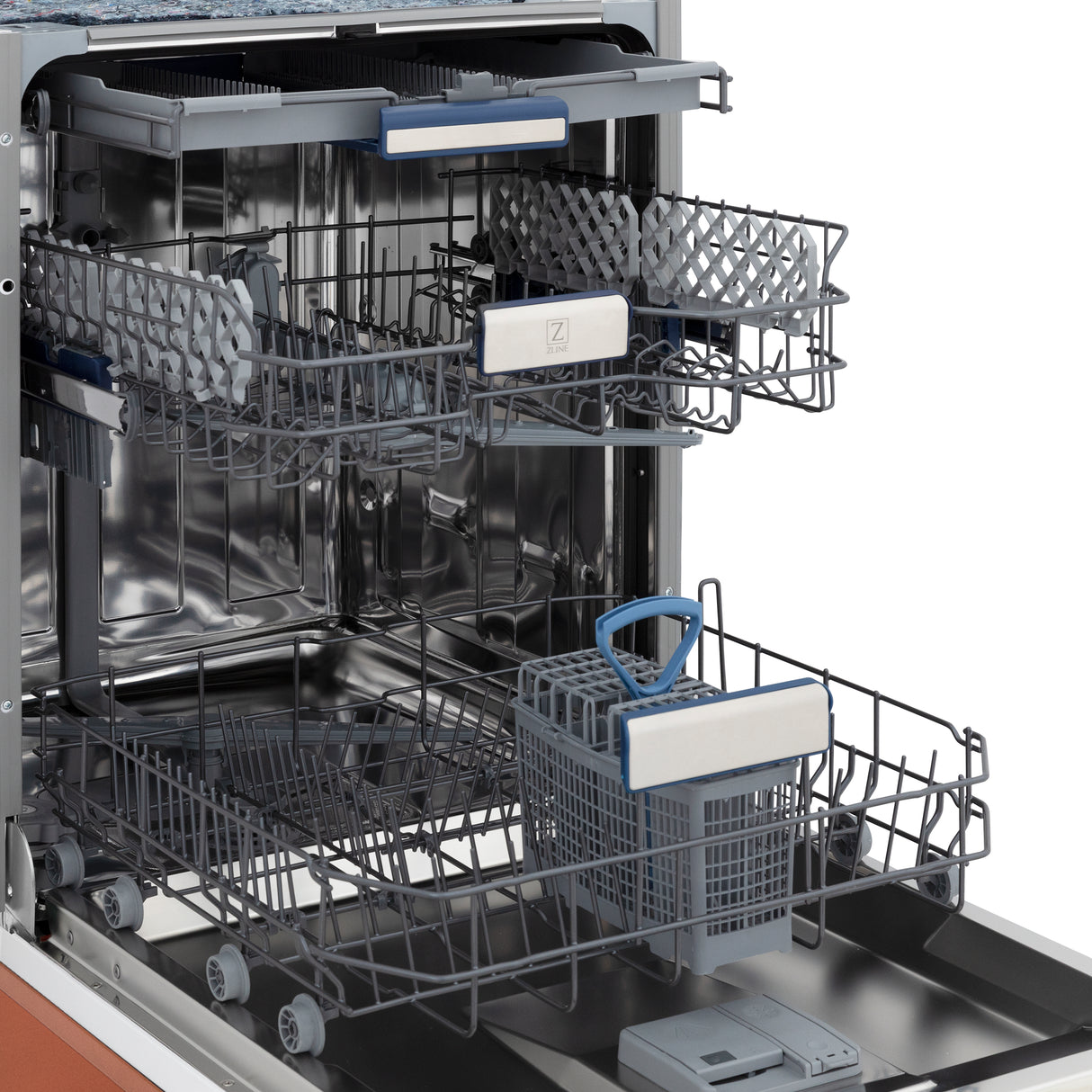 ZLINE 24" Tallac Series 3rd Rack Tall Tub Dishwasher in Copper with Stainless Steel Tub, 51dBa (DWV-C-24)