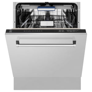 ZLINE 24" Tallac Series 3rd Rack Tall Tub Dishwasher in Stainless Steel, 51dBa (DWV-304-24)