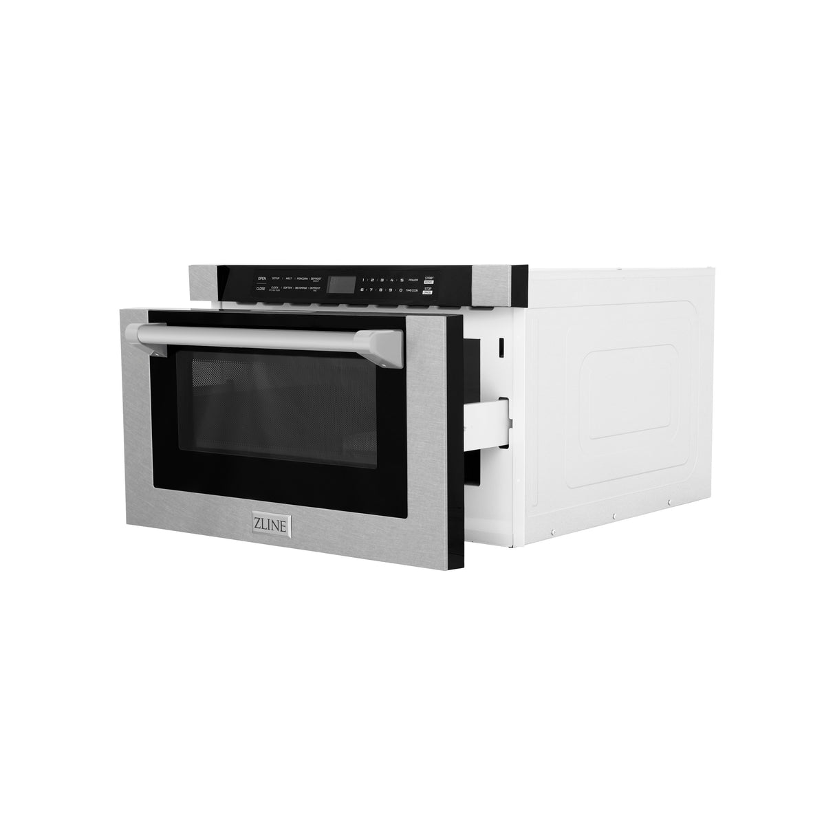 ZLINE 24" 1.2 cu ft Built-in Microwave Drawer with a Traditional Handle in Fingerprint Resistant Stainless Steel (MWD-1-SS-H)