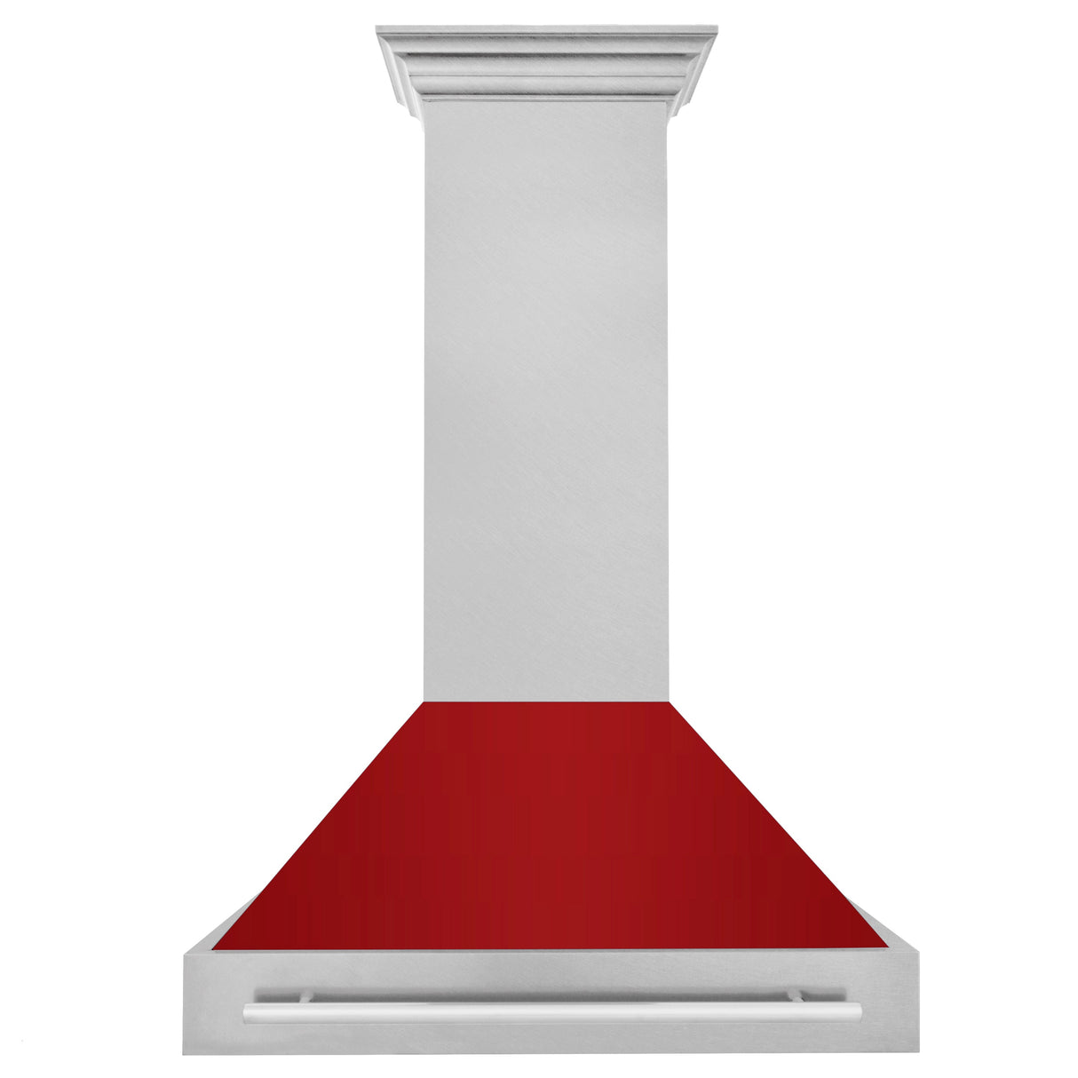 ZLINE 36" Fingerprint Resistant Stainless Steel Range Hood with White Matte Shell (8654SNX-WM-36)