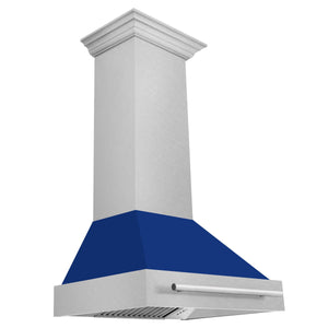 ZLINE 30" Fingerprint Resistant Stainless Steel Range Hood with White Matte Shell (8654SNX-WM-30)