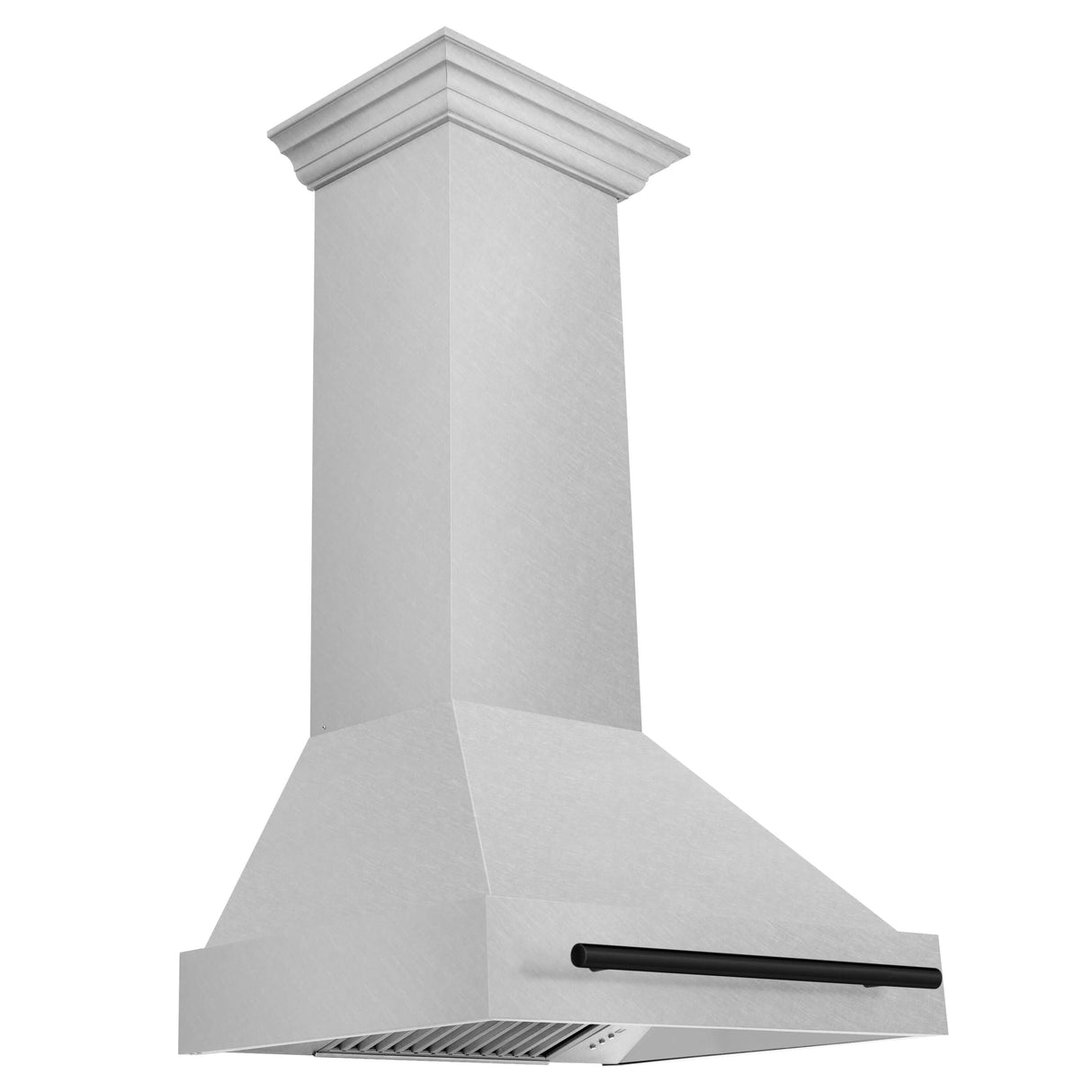 ZLINE 30" Autograph Edition Fingerprint Resistant Stainless Steel Range Hood with Matte Black Handle (8654SNZ-30-MB)