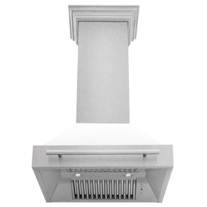 ZLINE 30" Fingerprint Resistant Stainless Steel Range Hood with Black Matte Shell (8654SNX-BLM-30)