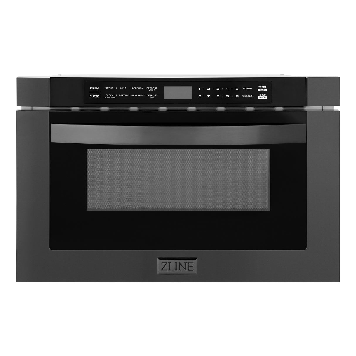 ZLINE 24" 1.2 cu ft Built-in Microwave Drawer in Black Stainless Steel (MWD-1-BS)