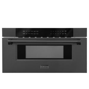 ZLINE 30" 1.2 cu ft Built-in Microwave Drawer in Black Stainless Steel (MWD-30-BS)