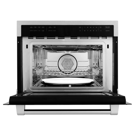 ZLINE 24" 1.6 cu ft. Built-in Convection Microwave Oven in Fingerprint Resistant with Speed and Sensor Cooking (MWO-24-SS)