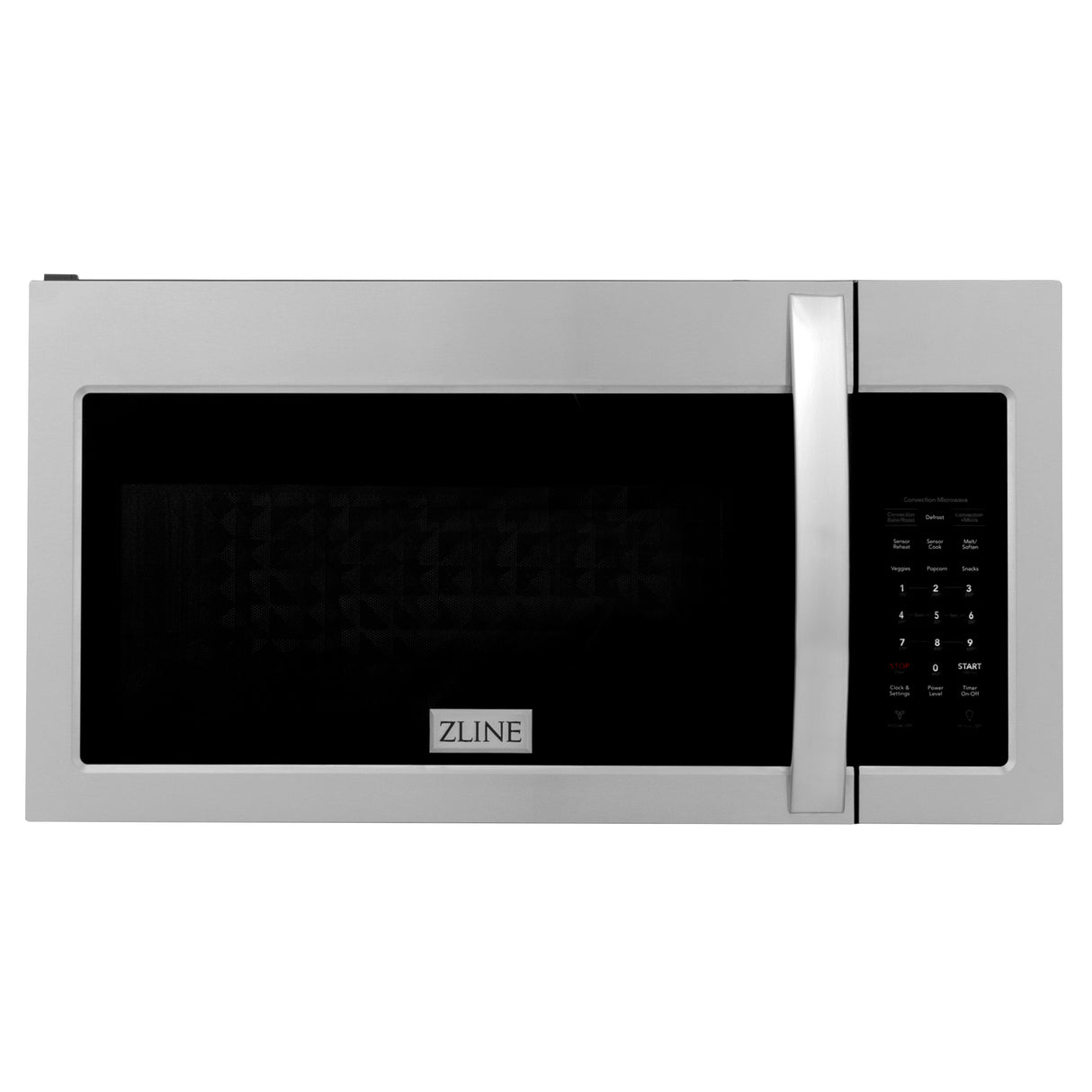 ZLINE 1.5 cu ft Over the Range Convection Microwave Oven in Stainless Steel with Modern Handle and Sensor Cooking (MWO-OTR-30)