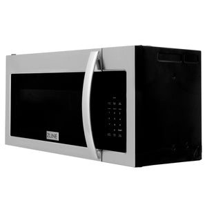 ZLINE 1.5 cu ft Over the Range Convection Microwave Oven in Stainless Steel with Modern Handle and Sensor Cooking (MWO-OTR-30)