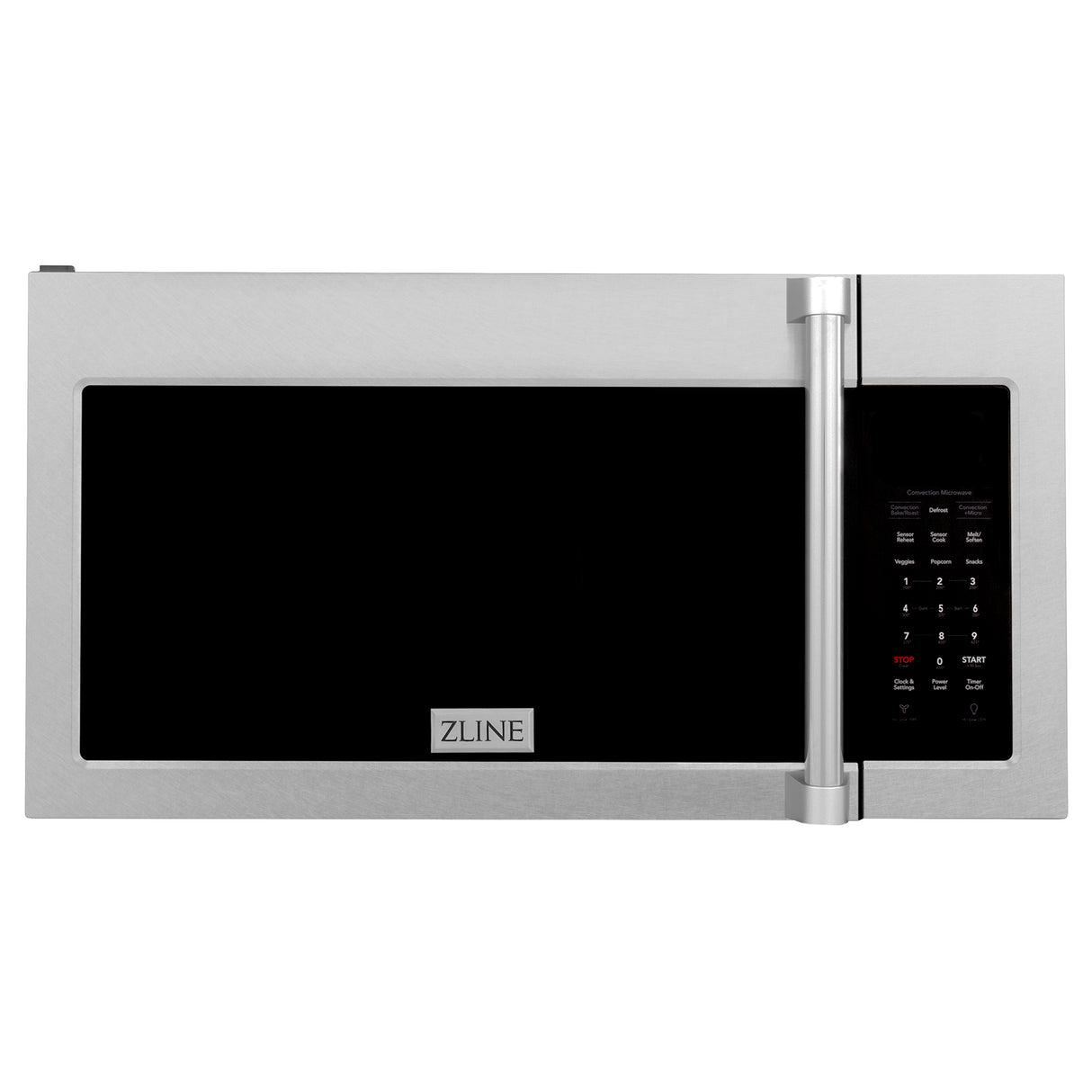 ZLINE 1.5 cu ft Over the Range Convection Microwave Oven in Fingerprint Resistant Stainless Steel with Traditional Handle and Sensor Cooking (MWO-OTR-H-30-SS)