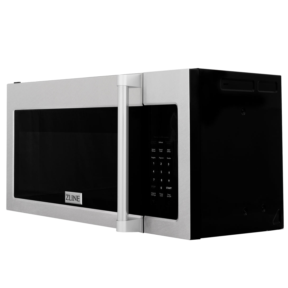 ZLINE 1.5 cu ft Over the Range Convection Microwave Oven in Fingerprint Resistant Stainless Steel with Traditional Handle and Sensor Cooking (MWO-OTR-H-30-SS)