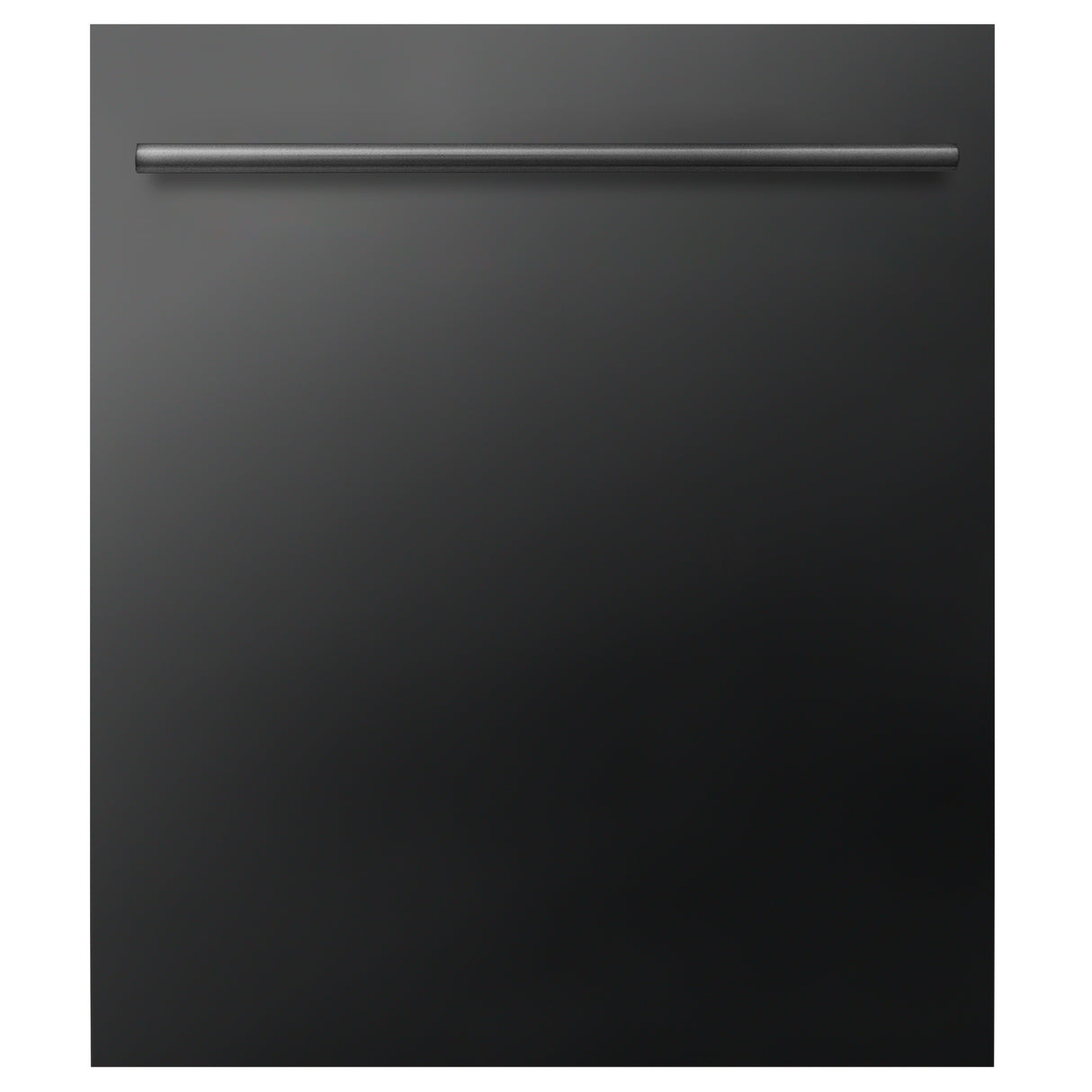 ZLINE 24" Black Stainless Top Control Built-In Dishwasher with Stainless Steel Tub and Modern Style Handle, 52dBa (DW-BS-H-24)