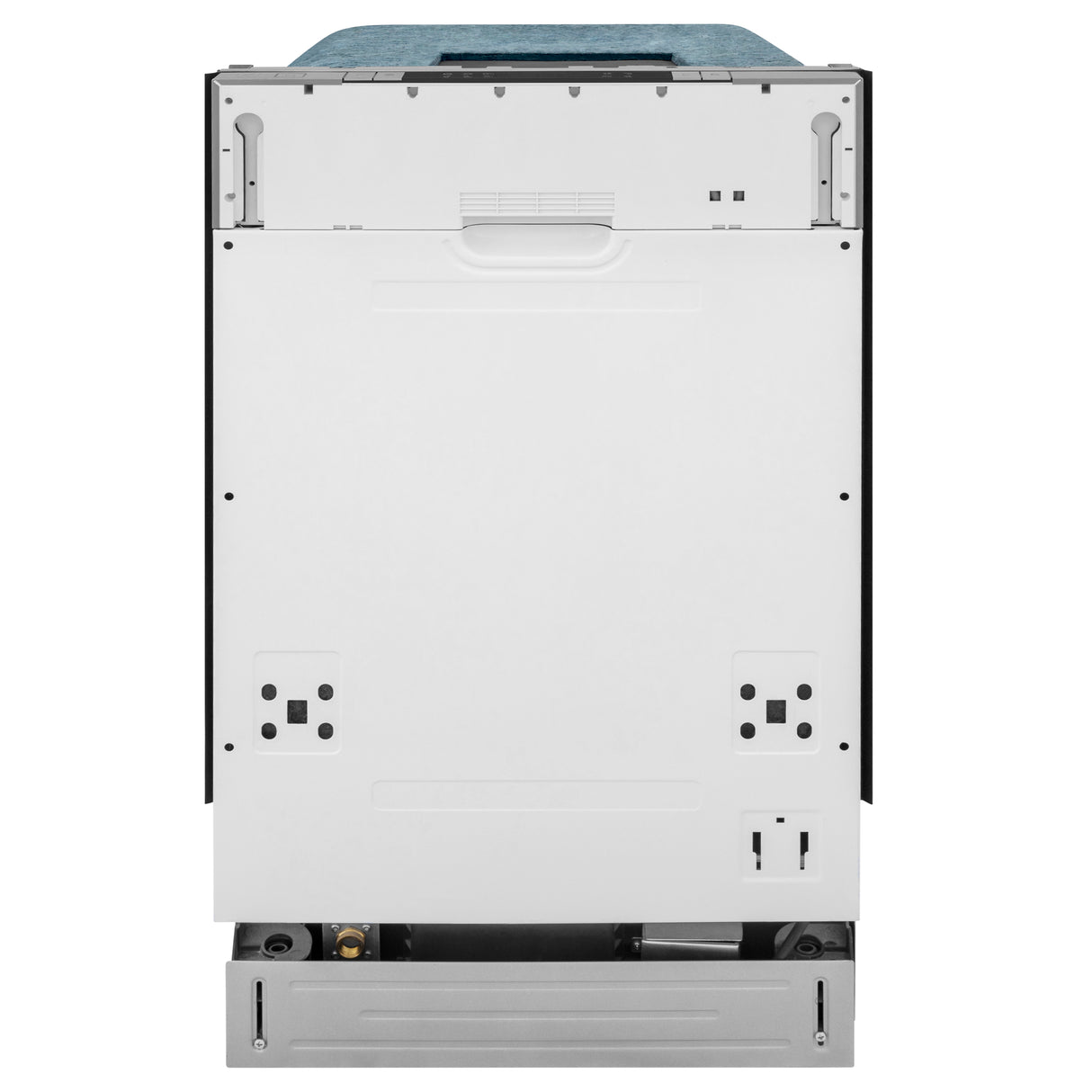 ZLINE 18" Compact Panel Ready Top Control Built-In Dishwasher with Stainless Steel Tub, 52dBa (DW7714-18)