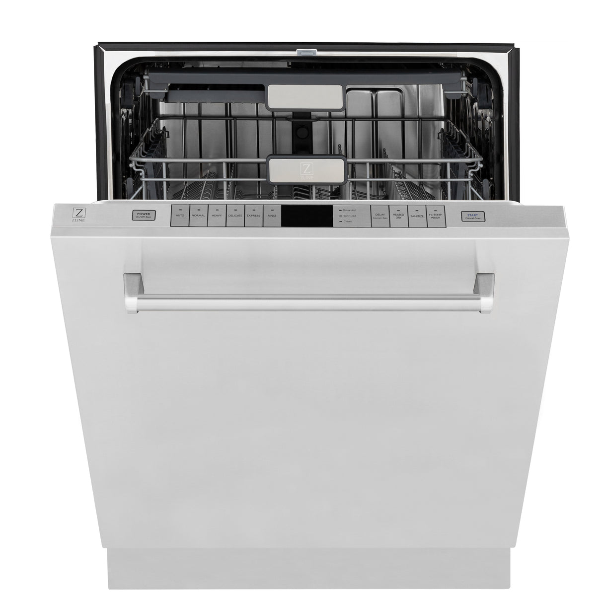 ZLINE 24" Monument Series 3rd Rack Top Touch Control Dishwasher in Stainless Steel with Stainless Steel Tub, 45dBa (DWMT-304-24)