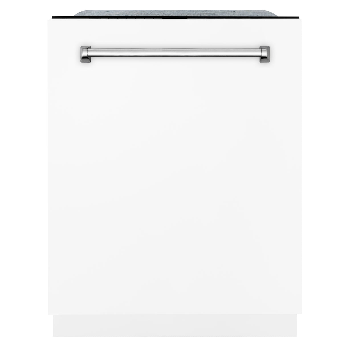 ZLINE 24" Monument Series 3rd Rack Top Touch Control Dishwasher in White Matte with Stainless Steel Tub, 45dBa (DWMT-WM-24)