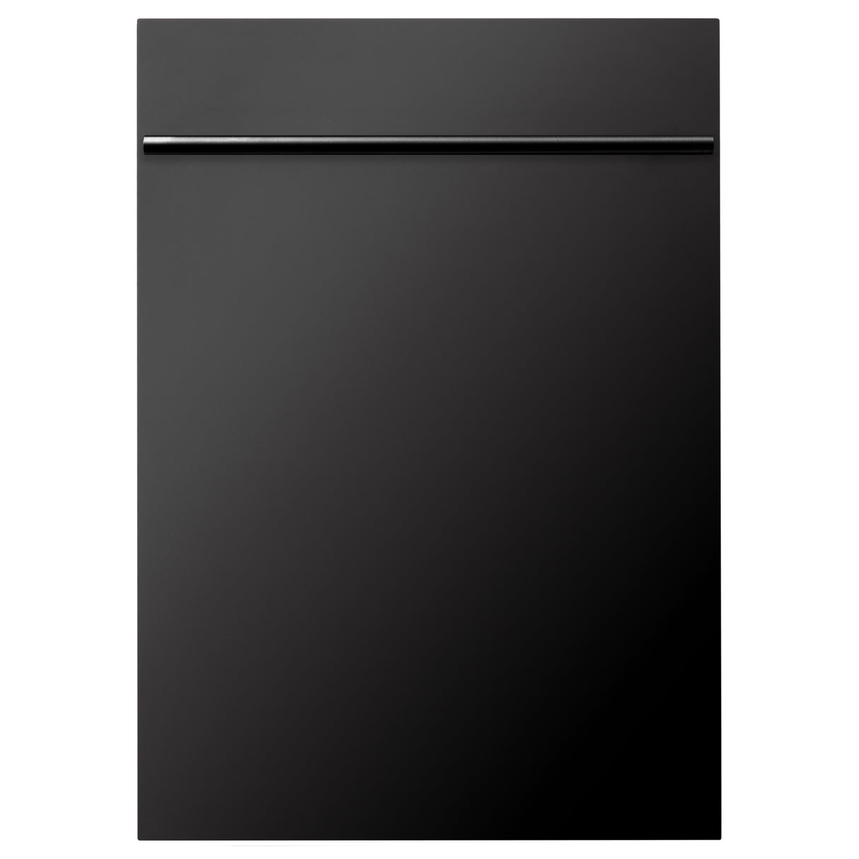 ZLINE 18" Compact Black Stainless Steel Top Control Built-In Dishwasher with Stainless Steel Tub and Modern Style Handle, 52dBa (DW-BS-H-18)