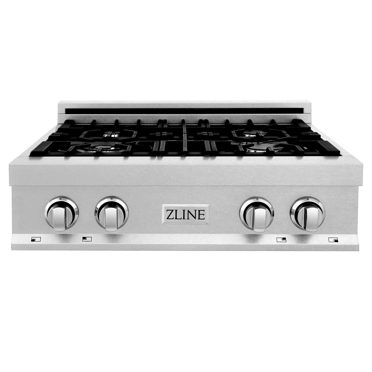 ZLINE 30" Porcelain Gas Stovetop in Fingerprint Resistant Stainless Steel with 4 Gas Burners (RTS-30)