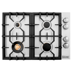 ZLINE 30" Dropin Gas Stovetop with 4 Gas Brass Burners (RC-BR-30)