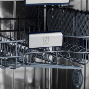 ZLINE 24" Tallac Series 3rd Rack Tall Tub Dishwasher in Custom Panel Ready with Stainless Steel Tub, 51dBa (DWV-24)