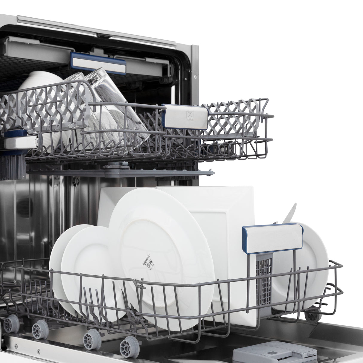 ZLINE 24" Tallac Series 3rd Rack Tall Tub Dishwasher in Custom Panel Ready with Stainless Steel Tub, 51dBa (DWV-24)