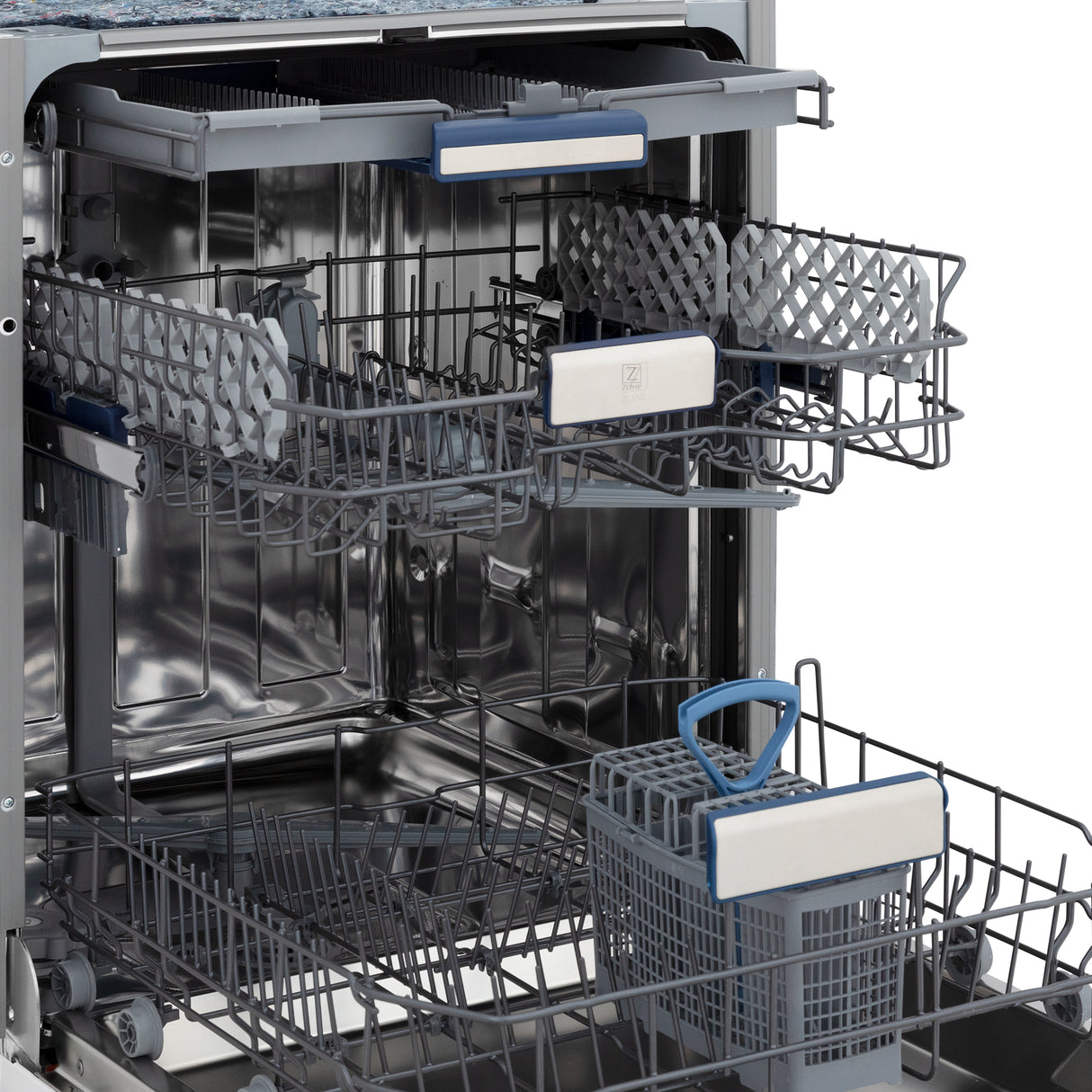 ZLINE 24" Tallac Series 3rd Rack Tall Tub Dishwasher in Custom Panel Ready with Stainless Steel Tub, 51dBa (DWV-24)