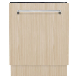 ZLINE 24" Tallac Series 3rd Rack Tall Tub Dishwasher in Custom Panel Ready with Stainless Steel Tub, 51dBa (DWV-24)