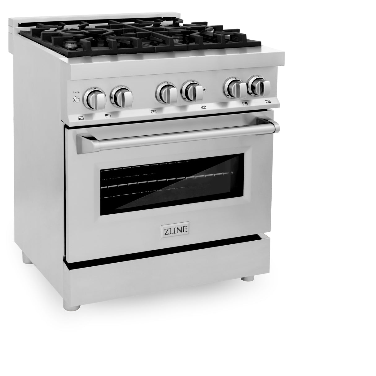 ZLINE 30" 4.0 cu ft Dual Fuel Range with Gas Stove and Electric Oven in Stainless Steel (RA30)