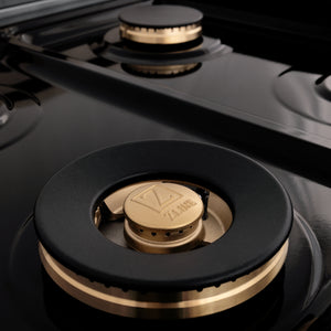 ZLINE Autograph Edition 24" 2.8 cu ft Range with Gas Stove and Gas Oven in Stainless Steel with Gold Accents (RGZ-24-G)