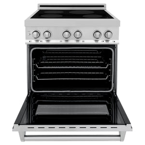 ZLINE 30" 4.0 cu ft Induction Range with a 4 Element Stove and Electric Oven in Stainless Steel (RAIND-30)