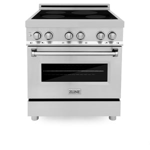 ZLINE 30" 4.0 cu ft Induction Range with a 4 Element Stove and Electric Oven in Stainless Steel (RAIND-30)