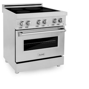 ZLINE 30" 4.0 cu ft Induction Range with a 4 Element Stove and Electric Oven in Stainless Steel (RAIND-30)