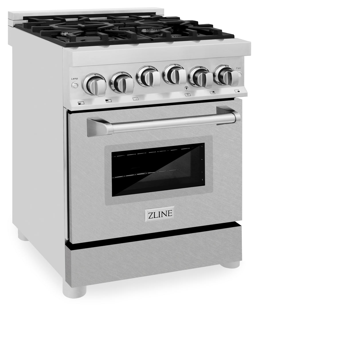 ZLINE 24" 2.8 cu ft Range with Gas Stove and Gas Oven in Fingerprint Resistant Stainless Steel (RG-SN-24)