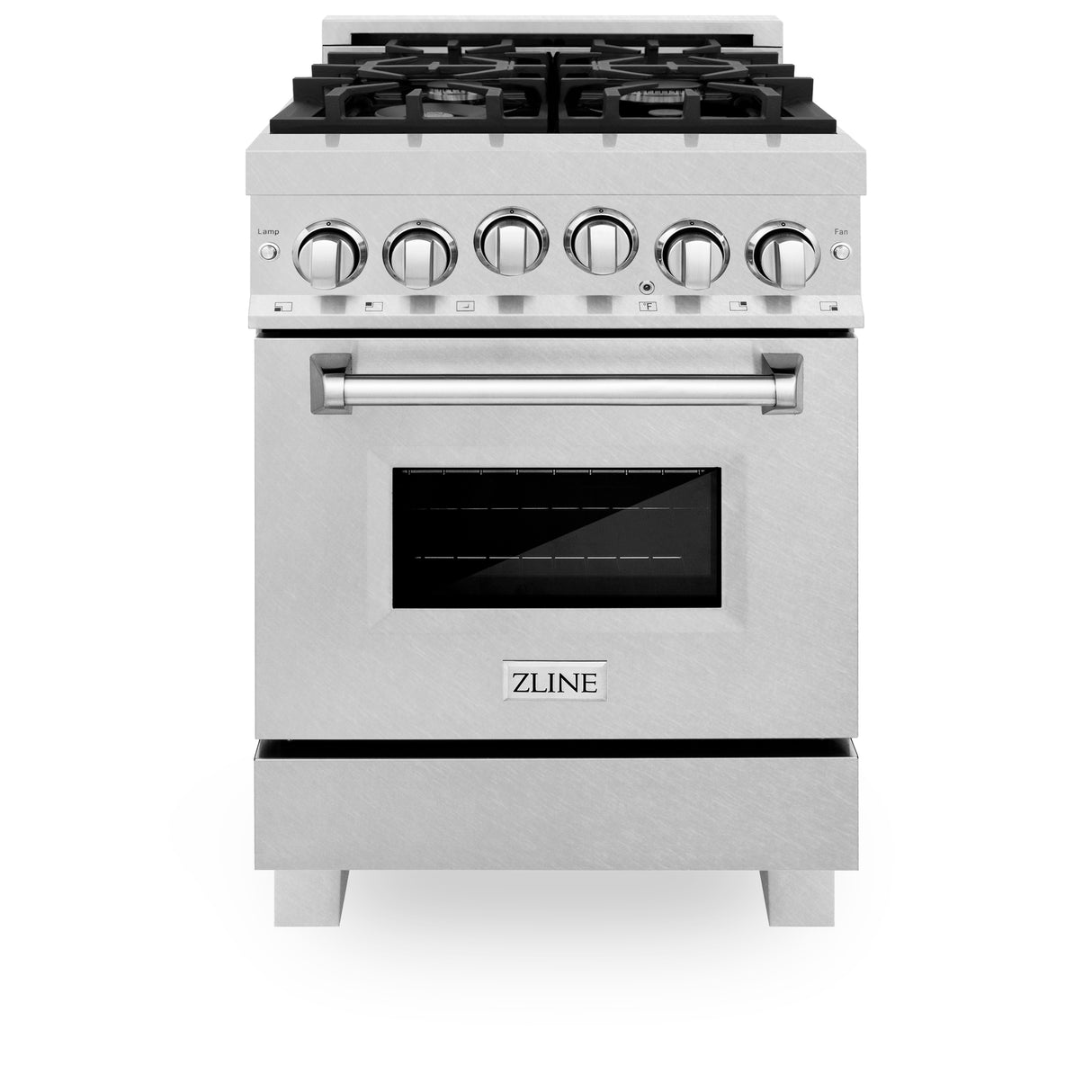 ZLINE 24" 2.8 cu ft Range with Gas Stove and Gas Oven in Fingerprint Resistant Stainless Steel (RGS-SN-24)