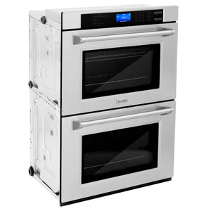 ZLINE 30" Professional Double Wall Oven with Self Clean and True Convection in Stainless Steel (AWD-30)